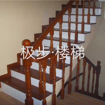 专业制造各种实木楼梯扶手 配件  大柱  弯头